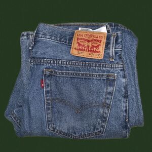 levi 516 34w 30l denim jeans levi strauss levi’s cotton straight leg‎